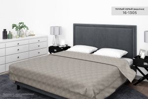 Покрывало "Бояртекс" ультрастеп гл/кр. диз. №16-1305 Теплый серый (верх/низ теплый серый)