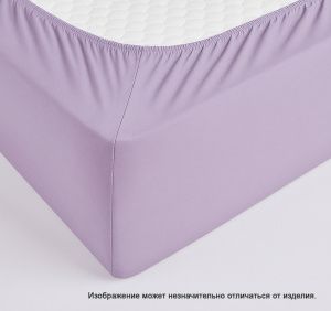 Простыня на резинке поплин цвет: Сирень 1