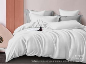 Простыня на резинке сатин (У) цвет:White