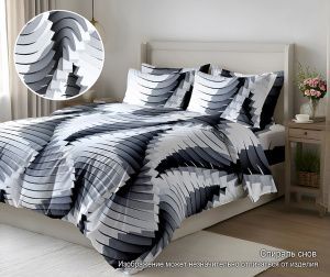 КПБ Полисатин "Pandora" 5D диз. № (SHZY-8217) Спираль снов