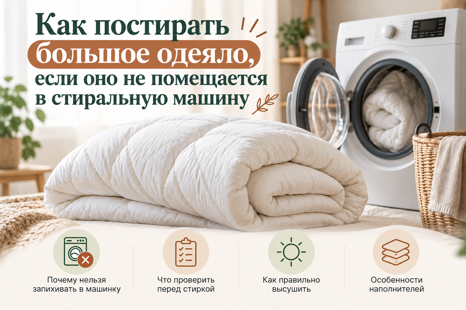 как постирать большое одеяло как постирать большое одеяло