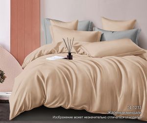 Простыня на резинке сатин (У) цвет:14-1213 TPG Жареный миндаль