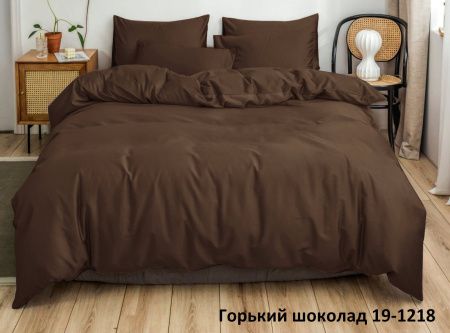 Покрывало "Бояртекс" ультрастеп гл/кр. диз. №19-1218 Горький шоколад (верх/низ горький шоколад)