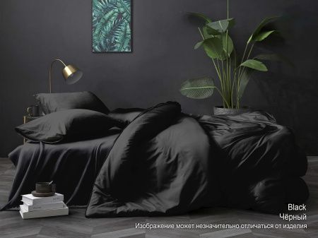 КПБ Поплин гл/кр "Luxor" диз. № Черный (N)