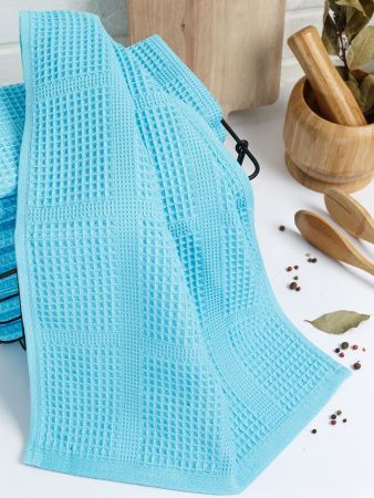 Полотенце вафельное, г/к, 260 гр/м2, 100х150, арт. CW 100-150, цвет: 502-ярко-голубой
